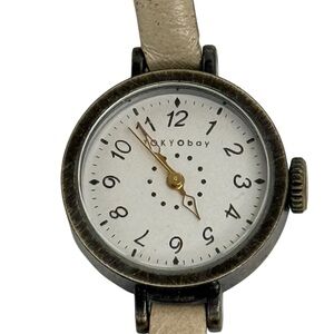 Tokyobay Mabel watch metallic dial leather band